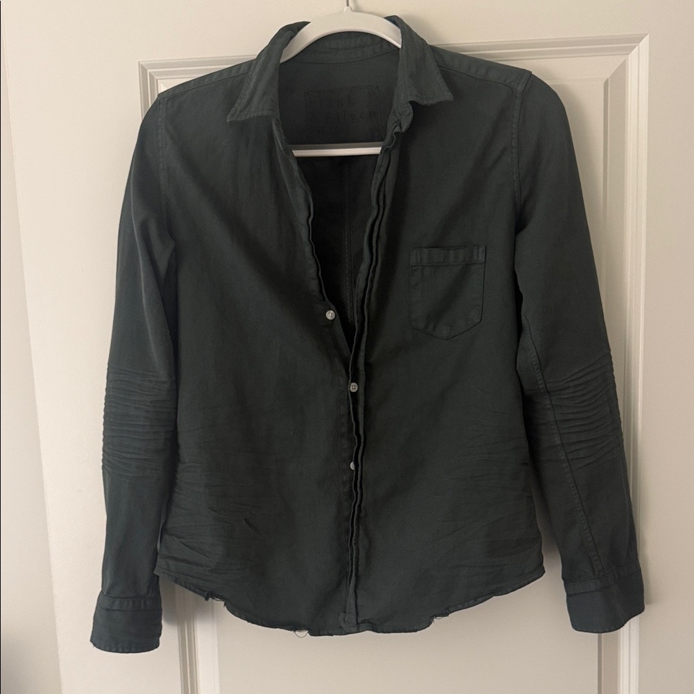 Frank & Eileen Women's Dark Green shirt size small